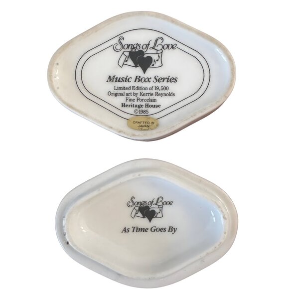 Heritage House Classics Music Box 1989 "As Time Goes By” Made in Japan Used - Picture 6 of 8